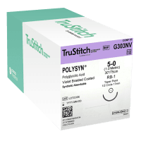 TruStitch PolySyn 5-0 Violet 30", RB-1 Taper Point 17mm 1/2C