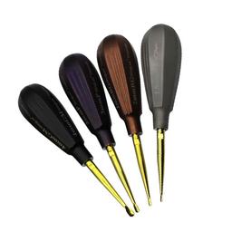 Luxating Winged WingLux Removable Titanium Tip - Color Coated Set of 4, 1.5mm, 2mm, 3mm, 4mm