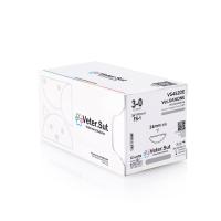 VeterSut - VetXANONE Polydioxanone Suture 3-0, FS-1, 12 Count (Compares to PDS II)