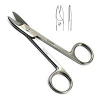 Wire Cutting Scissors 4" Curved Smooth