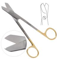 Wire Cutting Scissors 6 1/4" TC max .035 (0.9mm) With Notch