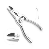 Mycotic Nail Nipper, Double Action Jaws, Barrel Spring, Straight, 4 1/2"