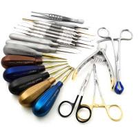 GV Dental Kit with Luxating Winged Color Coated - Titanium