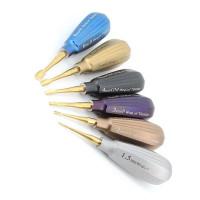 Luxating Winged WingLux Color Coated Titanium Set of 6, 1.5mm, 2mm, 3mm, 4mm, 5mm, 6mm