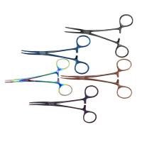 Kelly Hemostatic Forceps 5 1/2" Curved Color Coated