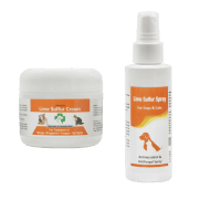 Healthy Paw Life's Bundle of Lime Sulfur Spray (4 oz) and Cream (2 oz)
