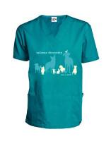 Scrub Top: Welcome Diversity (Teal)